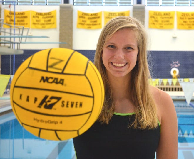 Zeeland's Hannah Heemsta is The Holland Sentinel Girls Water Polo Player of the Year. Dan D'Addona/Sentinel staff