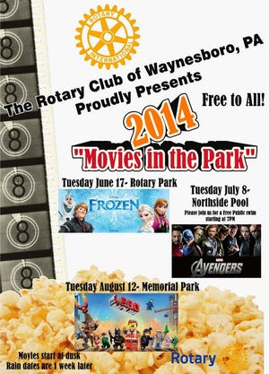 Waynesboro's 'Movies in the Park' series begins June 17.