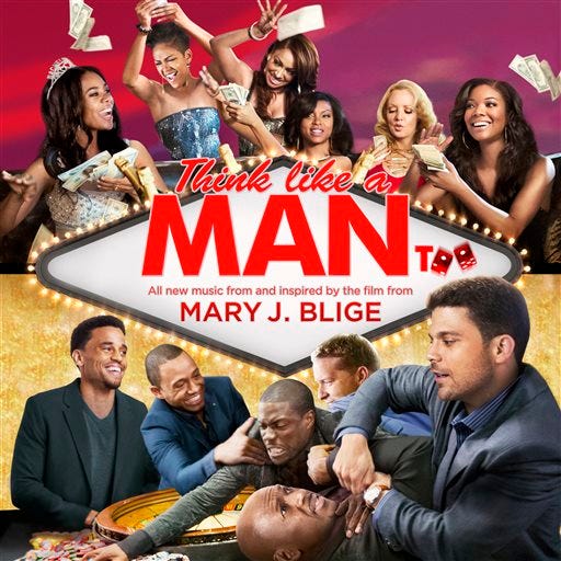 This image provided by Epic Records shows the cover of "Think Like A Man Too _ All New Music From and Inspired by the Film from Mary J. Blige." (AP Photo/Epic Records)