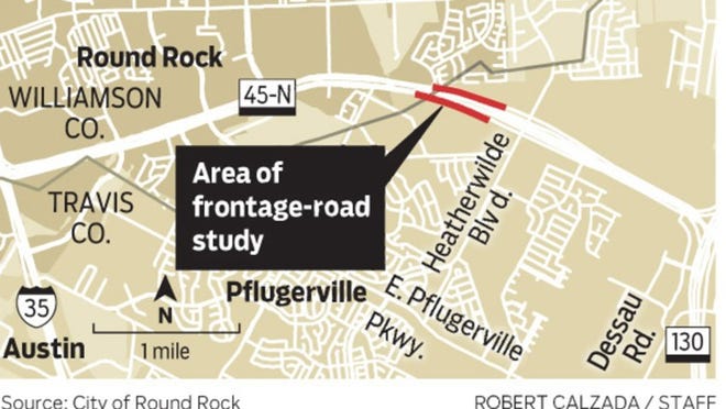 Round Rock and Pflugerville have entered into an interlocal agreement for a feasibility study regarding frontage roads along state Highway 45.