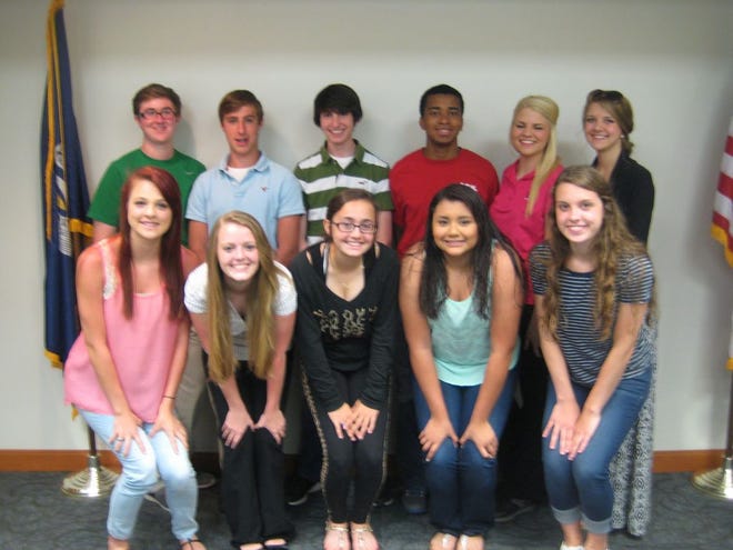 2014 St. Elizabeth AHEC of a Summer students shown are, from left (front row) Brooklyn Gordon, Andrea Gathercole, Kaleigh Vargas, Alejandra Guerra, Hannah Robnik (back row) Cole Gaudin, Mitchell Porche, Christopher Carter, Darius Carter, Timi Wimberly, and Chasity McKinney.