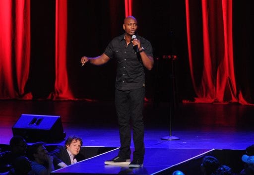 Dave Chappelle performs at Radio City Music Hall on Wednesday, June 18, 2014, in New York City. (Photo by Brad Barket /Invision/AP)