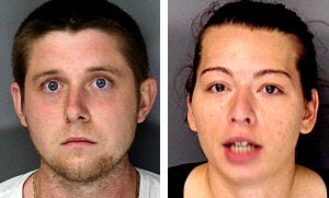 Middletown's Adam Paquette, 26, and Angela Daurizio, 28, are accused of exchanging stolen electronics, jewelry and other items for heroin after one of their customers – a confidential police informant – turned them in, police said.