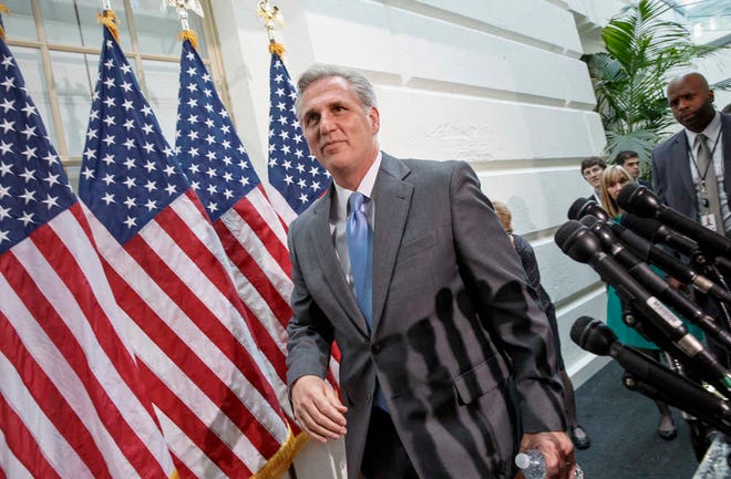 Former House Majority Whip Kevin McCarthy, of California, was elected Thursday to fill the role of House majority leader following Eric Cantor's sudden loss last week in his Virginia primary race.