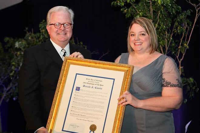 Sarah Coole won the Employee of the Year award from the Georgia Bar Association on June 7.