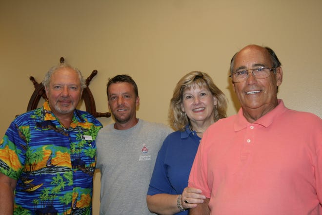 From left, David Thompson, B.J. Carpenter, Susan Arnold, and Ken Gay meet with about 30 others every week through Destin United Methodist Church program, Celebrate Recovery.