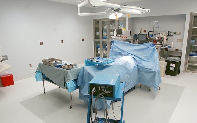One of the new operating rooms at Schuyler Hospital.