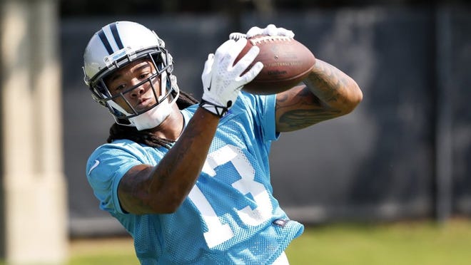 Former Glades Central and Florida State star Kelvin Benjamin has received praise at minicamp for the Carolina Panthers. (AP Photo/Nell Redmond)
