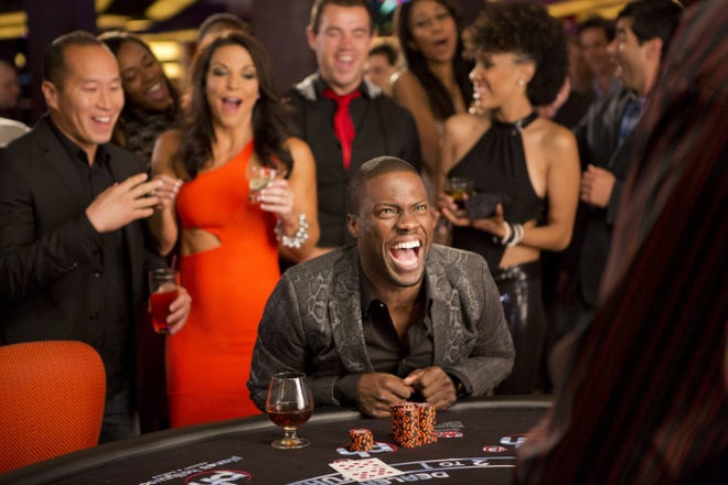 Kevin Hart, center, stars as Cedric in "Think Like A Man Too," the Las Vegas-set sequel to the surprise hit "Think LIke a Man."