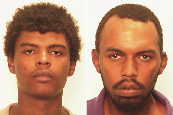 Jared Jackson, (left) 20, and Thomas Rose, 22, are charged with the murder of Milton Lyles in the City of Providence's eighth homicide this year.