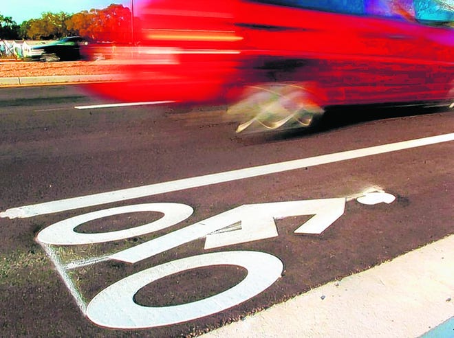 Bike lanes, like this one on Fruitville Road east of I-75, remain an 
issue.H-T ARCHIVE / 2011