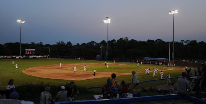 The Hyannis Harbor Hawks take the field against the Orleans Firebirds.