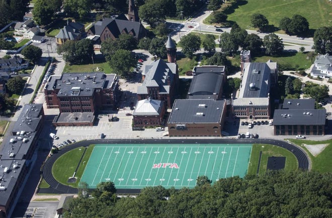 An aerial view Norwich Free Academy.