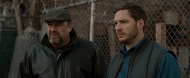 James Gandolfini stars as Marv and Tom Hardy plays Bob in “The Drop,” scheduled to open in September.