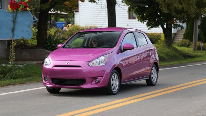 The 2014 Mitsubishi Mirage gets an impressive 37 mpg in the city and 44 mpg on the highway.