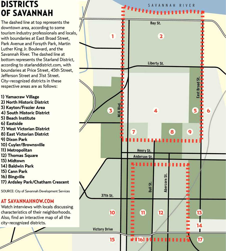 Starland District Savannah Map Savannah's Neighborhoods Reshaped By Newcomers