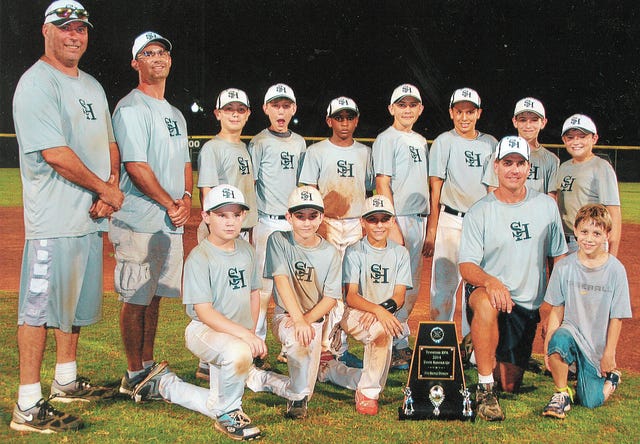The Spring Hill Little League 11'ds All-Stars wrapped up the District 3 championship Tuesday, adding this honor to their runner-up finish in the BPA State Tournament in Franklin the previous weekend. The Spring Hill team begins play in the Little League 11's State in Estill Springs, located in Franklin County, on July 12. Members of the team are from left, front row, Mason Carney, Scott Argue, Jack Adams, manager Monty Bland and bat boy Ryan Seltz, Back row, coaches Rip Baxter and Paul Seltz, Derek Boylan, Joshua Martin, Aaron McCraw, Carter Seltz, Ruben Ruiz, Chance Bland and Nathaniel Huntzinger. Not pictured is Avery Worstell.
