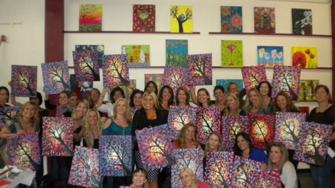 Vino van Gogh Wine and Art Bar, in Pineapple Grove, Delray Beach, is offering a $50 wine-and-paint summer special.