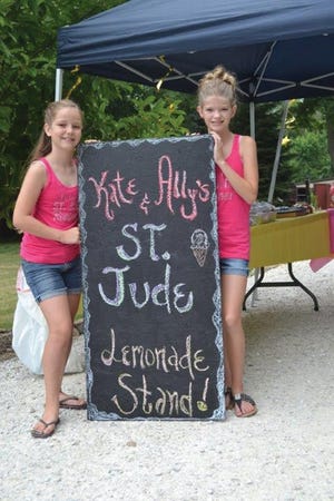 Katelyn Decker and Allison Eckberg will have a lemonade stand and bake sale from 1-4 p.m. July 19 at 100 Clover St., East Peoria.