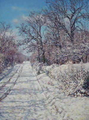 PHOTO COURTESY OF CENTER FOR ART & EDUCATION / This painting is from area artist Jimmy Leach, who will be one of four artists featuring nature-based artwork through July 25 at the Center for Art & Education in Van Buren. Work also will be seen from Jason Davis, Carole Doshier and Jo Anne Doshier. 
 PHOTO COURTESY OF CENTER FOR ART & EDUCATION / Stone carvings from area artist Jason Davis will be among the artwork seen during the July exhibition through July 25 at the Center for Art & Education in Van Buren.