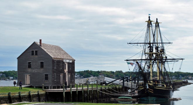 Friendship is a replica of an 18th-century sailing ship. It's docked at the Salem Maritime National Historic Site in Salem, Mass.