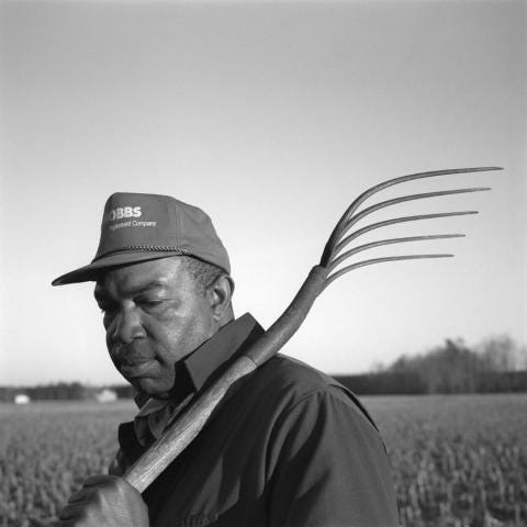 The photographic exhibit "Distant Echoes: Black Farmers in America" is on display through Aug. 17 at the African American Museum in Philadelphia.