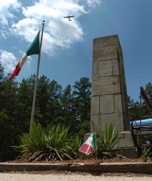 The Carranza memorial in Tabernacle honors Mexican pilot Capt. Emilio Carranza, who crashed in the Pines. His story is part of the new book.