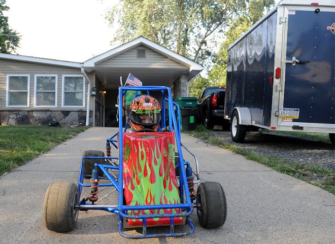 Bobby Klein, 6, of Bristol Township, races a FISER 400 Series Quarter Midget with a Honda 120 cubic inch engine. He began his racing career at the age of 5 in May 2014, and won 10 trophies in 10 races.