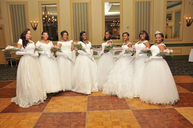 Alpha Kappa Alpha Sorority Inc., Gamma Mu Omega, presented eight young ladies during its biennial Debutante Cotillion recently at the Shores Resort and Spa. The young ladies, from left, are Antoinette Chapman, Bri'elle Black, Alexia Scarbough, Katrinka Strickland, Tamera Wiggins, Kemari Thomas, Jazmine Logan and Tristen Johnson.