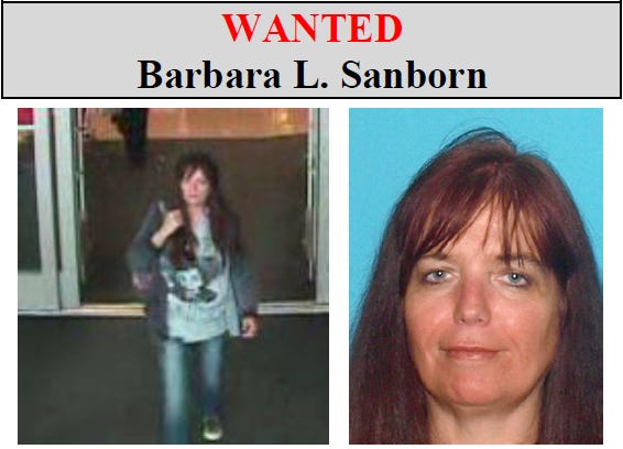 Mount Laurel police released these photographs of Barbara L. Sanborn, 49, of Magnolia, who is alleged to have stolen at least three wallets from customers at the Wegmans on Centerton Road.