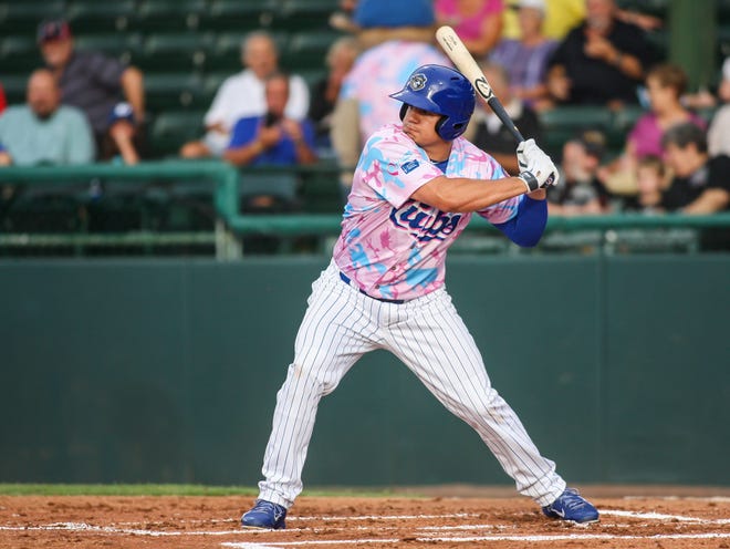 Daytona's Kyle Schwarber walked twice and made a relay from left field that led to an out at home.