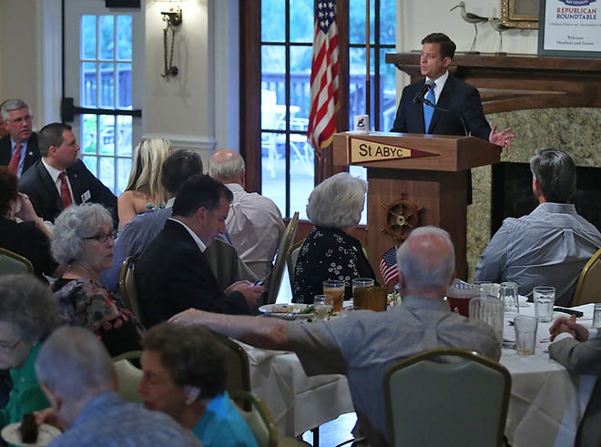 Lt. Gov. Carlos Lopez-Cantera speaks at Republican Roundtable meeting. The Bay County Republican Roundtable hosted Lopez-Cantera on July 15 at the St. Andrew Yacht Club.