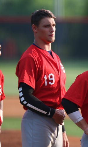 (Photo by Hannah Covington) Tanner Muse is a top hitter for the Gaston Braves as they enter the Area IV championship series against Shelby on Saturday night at South Point High School.