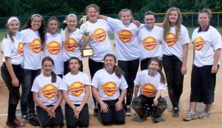 The Holy Family Regional Catholic School varsity softball team won the Region 19 championship. Team members include (front row, from left) Kara Bolinger, Gabrielle Montagno, Ashlyn Hill and Lindsay Donohue. In the second row are Melissa Klimowicz, head coach Angela LoDuca, Jessica Wilcox, Caitlin Wickham, Kaitlyn Cavanaugh, Lindsey Davies, Alyssa Eckert, Paige Wehr and assistant coach Erin Vizzini.