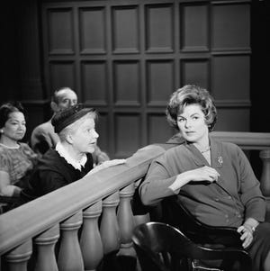 Barbara Hale in a scene from “Perry Mason” in 1957.