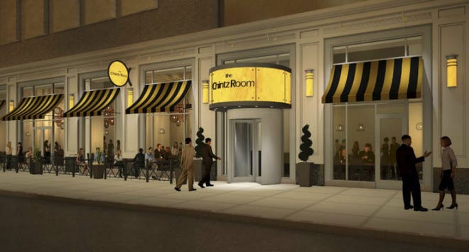 A rendering of the Chintz Room exterior, which will be located in the Lazarus Building on South High Street.