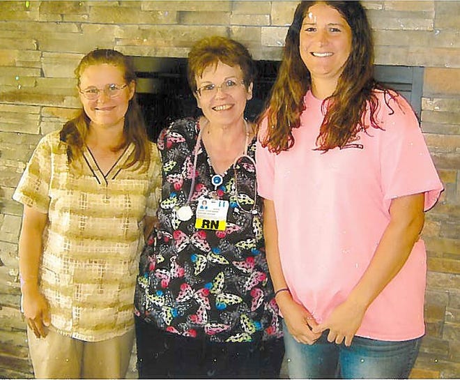 From left: Teressa Cooper, Barb Hendricks and Kareen Bauman pose for a photo. They, together with Barb Slomer, comprised the wining team of the CHC Biggest Loser contest. COURTESY PHOTO