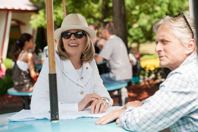 Leah (DIANE KEATON) enjoys a summer afternoon with Oren (MICHAEL DOUGLAS) in AND SO IT GOES. Photo Credit: Clay Enos/Clarius Entertainment