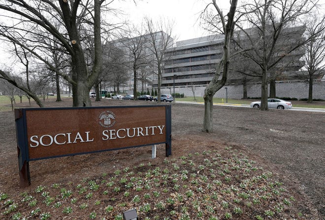 This Friday, Jan. 11, 2013 file photo, shows the Social Security Administration's main campus is seen in Woodlawn, Md.