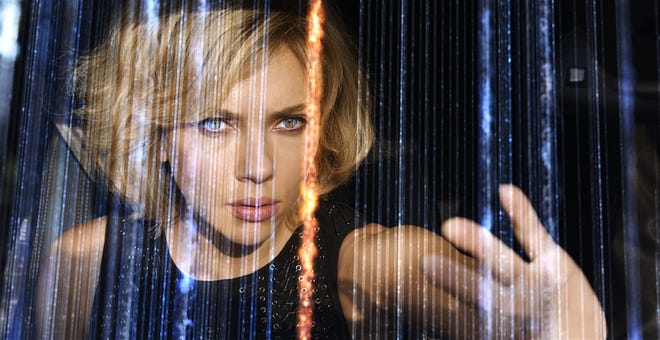This image released by Universal Pictures shows Scarlett Johansson in a scene from "Lucy." (Universal Pictures)