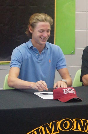 Jamie Parker/Bryan County Now Josh "Byrd" Lawhom smiles after signing his letter of intent to play baseball in college.