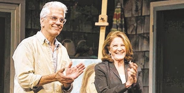 Married couple Linda Lavin and Steve Bakunas will present an unusual fundraiser for Harwich Junior Theater at which he will paint a portrait of his wife while interviewing her about her acclaimed stage and TV career.