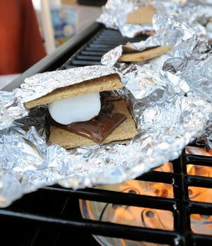 They were passing out free s'mores at a Hershey's tent during the 17th Annual Lakeland Pigfest at the Tigertown complex.