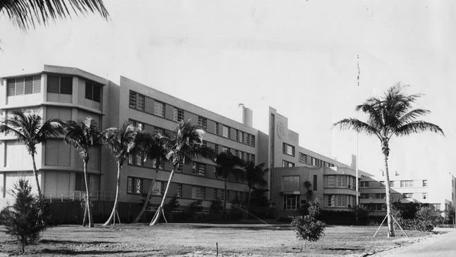 A.G. Holley Hospital, Lantana. Exterior, 1951, Credit: Palm Beach Post file photo