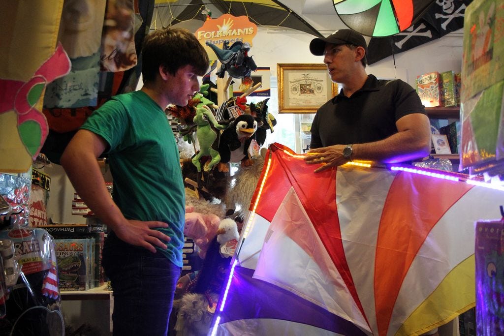 Cape Cod company's kites light up the night sky