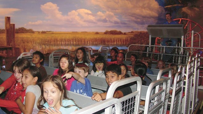 No one needs to worry about bug repellant when they explore the Everglades on a airboat simulator at Museum of Discovery and Science in Fort Lauderdale. (Photo contributed)