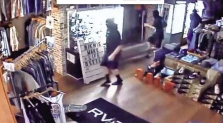 Video surveillance footage from Summer Sessions surf shop catches three alleged burglars on tape.