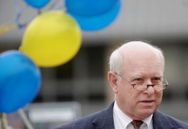 Joe Forrester at an October 2007 groundbreaking ceremony for $26 million in renovations at the Community College of Beaver County.