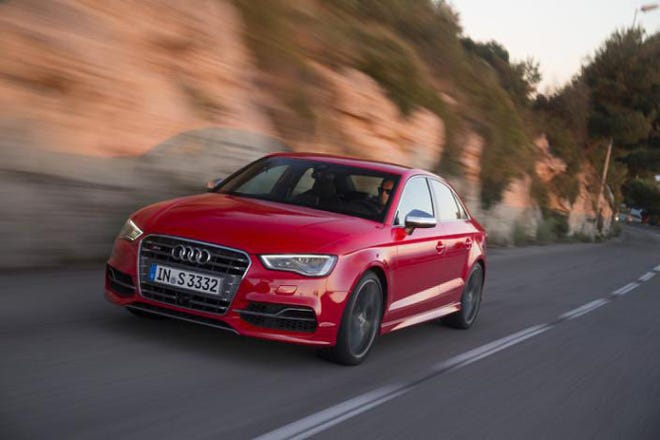 The 2015 Audi A3 gets 24 miles per gallon in the city and 33 on the highway.