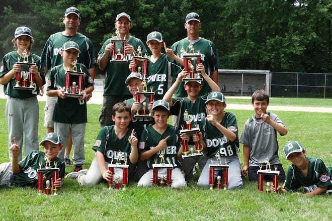 Courtesy photo

The Dover 10U All-Stars won tournaments in Berwick, Maine, and Hampstead. In the front, from left, are Gavin Hills, Ollie Stevens, Pete Solbo, Douglas Gnall, Judah Payeur (bat boy) and Jeremiah Payeur

Missing: Peter Georgakilas, Cooper Blomstrom, bat boy Ben Williams, (second row) Nate Burnett, Andrew Wertz, (third row) Luke Russell, Alex Leclerc, David Williams, (back) manager Jason Martin, and coaches Rob Hills and John Wertz.